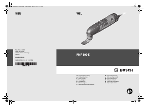 Brugsanvisning Bosch PMF 190 E Multifunktionsværktøj