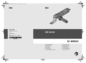 Manual Bosch PMF 250 CES Ferramenta multifunções