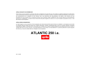Handleiding Aprilia Atlantic 250 i.e. (2006) Scooter