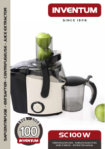 Bruksanvisning Inventum SC100W Juicepress
