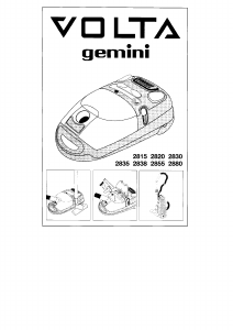 Mode d’emploi Volta 2815 Gemini Aspirateur