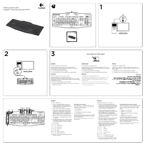 Manual Logitech G105 Call of Duty Keyboard