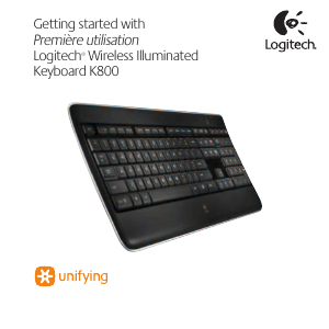 Manual de uso Logitech K800 Teclado