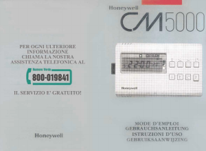 Mode d’emploi Honeywell CM5000i Thermostat