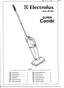 Mode d’emploi Electrolux ZB256C Super Combi Aspirateur