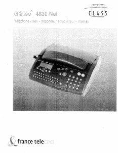 Mode d’emploi France Telecom Galeo 4830 Net Télécopieur