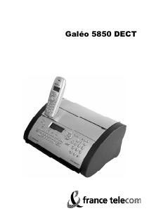 Mode d’emploi France Telecom Galeo 5850 Dect Télécopieur
