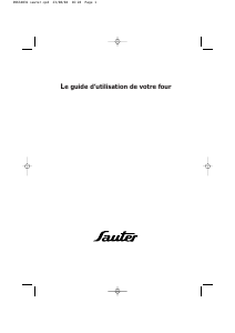 Mode d’emploi Sauter SFV400XF1 Four