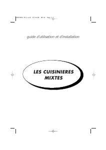 Mode d’emploi Sauter 1009DBBI Cuisinière