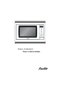 Mode d’emploi Sauter SME930W Micro-onde