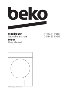 Manual BEKO DE 8433 RX0B Dryer