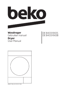 Bruksanvisning BEKO DE 8433 RX0S Torktumlare