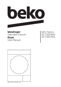 Handleiding BEKO DPS 7343 X Wasdroger