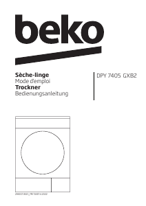Manual BEKO DPY 7405 GXB2 Dryer