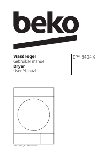 Bruksanvisning BEKO DPY 8404 X Torktumlare