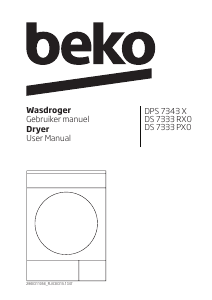 Bruksanvisning BEKO DS 7333 PX0 Torktumlare