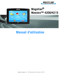 Mode d’emploi Magellan Maestro 4200 Système de navigation