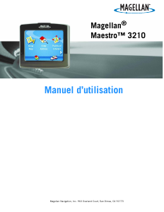 Mode d’emploi Magellan Maestro 3210 Système de navigation