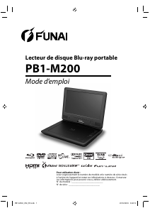 Mode d’emploi Funai PB1-M200 Lecteur de blu-ray