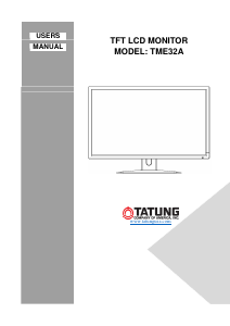 Handleiding Tatung TME32A LCD monitor