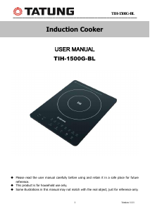 Manual Tatung TIH-1500G-BL Hob