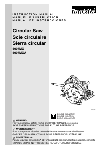 Manual de uso Makita 5007MG Sierra circular