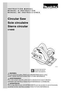 Manual de uso Makita 5740NB Sierra circular