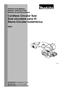 Manual de uso Makita SH01 Sierra circular