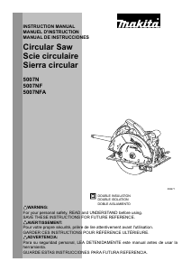 Mode d’emploi Makita 5007N Scie circulaire