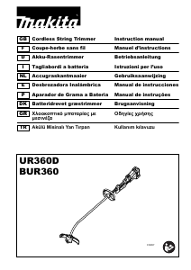 Manual Makita UR360D Grass Trimmer