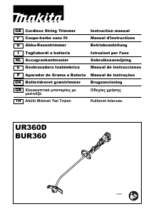 Mode d’emploi Makita UR360D Coupe-herbe