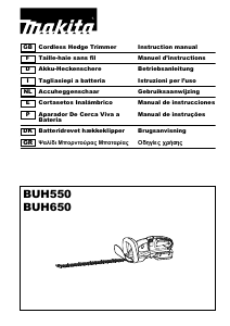 Manual Makita BUH550 Hedgecutter