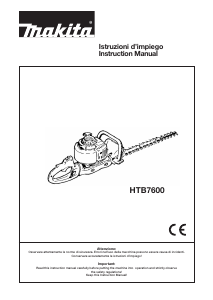 Handleiding Makita HTB7600 Heggenschaar