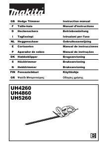 Handleiding Makita UH5260 Heggenschaar