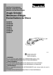 Manual de uso Makita GA5011 Amoladora angular