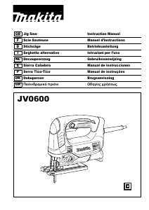 Manual de uso Makita JV0600J Sierra de calar