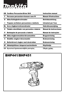 Manual de uso Makita BHP441 Atornillador taladrador