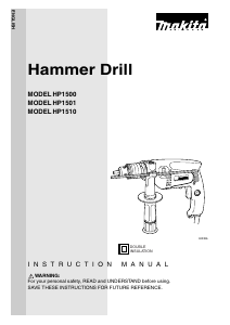 Bruksanvisning Makita HP1500 Slagborrmaskin