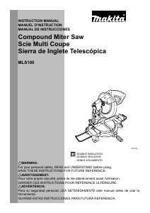 Manual Makita MLS100 Mitre Saw