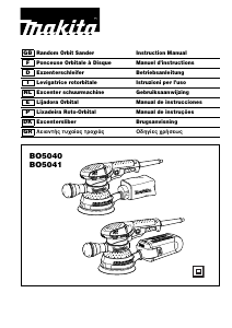 Manuale Makita BO5041 Levigatrice rotoorbitale