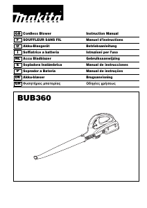 Manual Makita BUB360 Leaf Blower