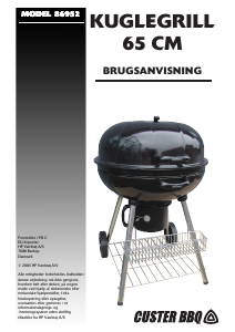 Brugsanvisning Custer BBQ 86952 Grill