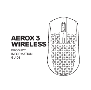 Manual SteelSeries Aerox 3 Wireless Rato