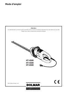Mode d’emploi Dolmar HT-5500 Taille-haies