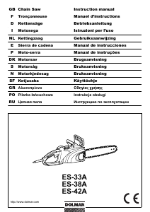 Manual Dolmar ES-33A Chainsaw