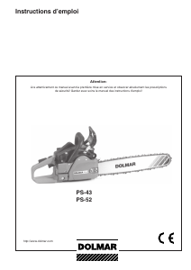 Mode d’emploi Dolmar PS-52 Tronçonneuse