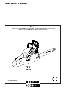 Mode d’emploi Dolmar PS-34 Tronçonneuse