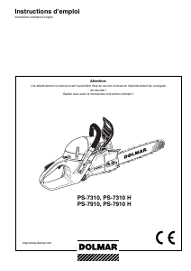 Mode d’emploi Dolmar PS-7910 Tronçonneuse