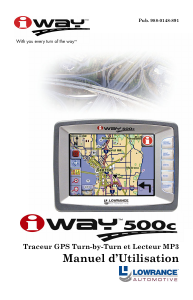 Mode d’emploi Lowrance iWay 500c Système de navigation