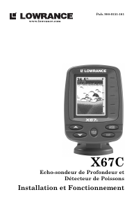 Mode d’emploi Lowrance X67C Sondeur